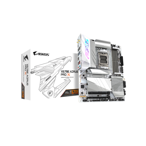 GIGABYTE X670E AORUS PRO X AM5 LGA 1718 AMD X670E EATX Motherboard