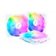 1STPLAYER M1-D ARGB 3 FAN PACK (WHITE)