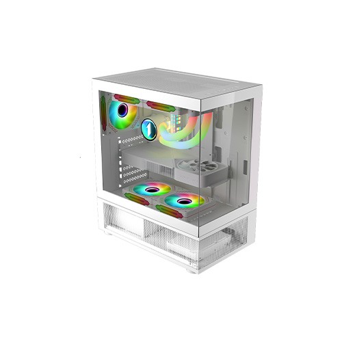 1STPLAYER Mi7-A ATX RGB Gaming Case (White)
