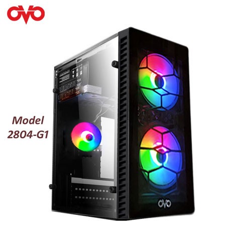 OVO 2804-G1 RGB Mid-Tower Gaming Casing