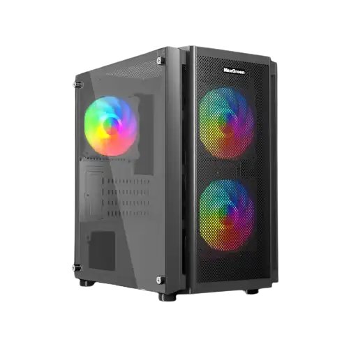 MaxGreen 5510-Mesh Mid-Tower ARGB M-ATX Gaming Case