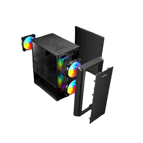 MaxGreen 5510-Mesh Mid-Tower ARGB M-ATX Gaming Case MaxGreen 5510-Mesh Mid-Tower ARGB M-ATX Gaming Case