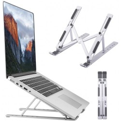 Adjustable & Foldable 10" to 17.5" 6 Angles Travel Laptop Stand (10810)