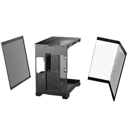 Antec C8 CURVE WOOD Constellation Series Full View E-ATX Full Tower Gaming Casing