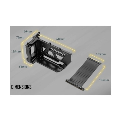 Antec SHIFT Vertical GPU Bracket With PCI-E 4.0 Riser Cable