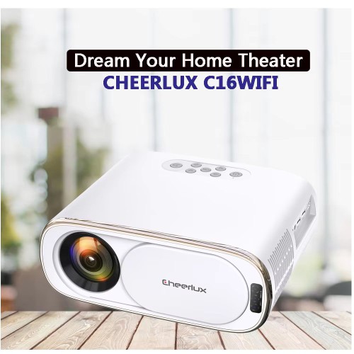 Cheerlux C16 4000 Lumens Full HD Android Multimedia Projector 