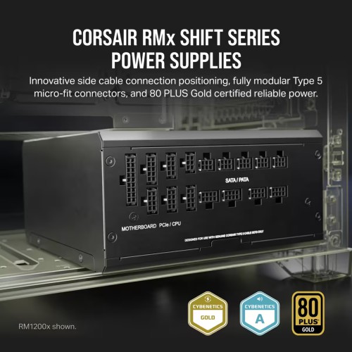 Corsair RM850x SHIFT 850W 80 PLUS Gold Fully Modular ATX Power Supply ATX-3.0