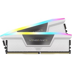 Corsair VENGEANCE RGB 32GB (2x16GB) DDR5 DRAM 6000MHz RAM (White) #CMH32GX5M2B6000Z30W
