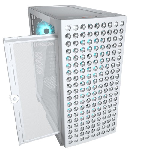 Cougar AIRFACE ECO RGB Micro ATX Mid Tower Gaming Case White