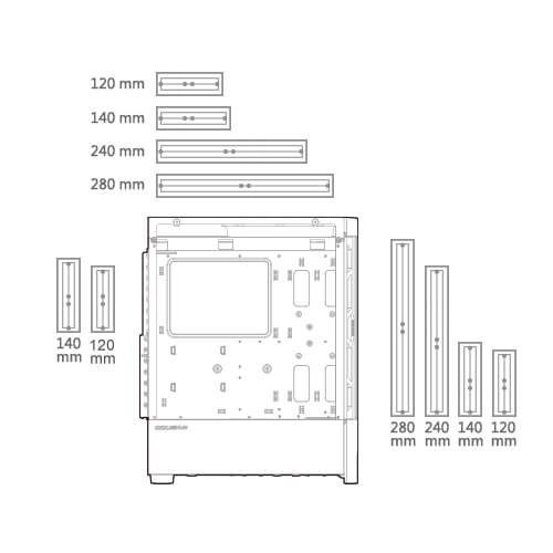 Cougar Airface RGB Mid Tower E-ATX Gaming Casing White