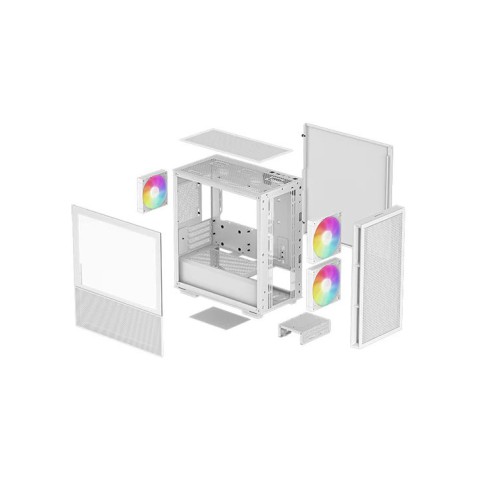 Deepcool CH360 WH Mid Tower White Micro-ATX Gaming Desktop Case #R-CH360-WHAPE3-G-1