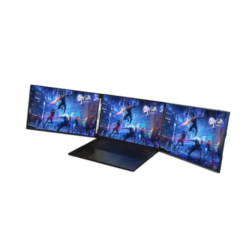 Factory 15.6 inch Triple Laptop Screen Extender Dual 1080P LCD Monitors Portable Tri Screen Monitor For Laptop