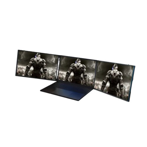 Factory 15.6 inch Triple Laptop Screen Extender Dual 1080P LCD Monitors Portable Tri Screen Monitor For Laptop