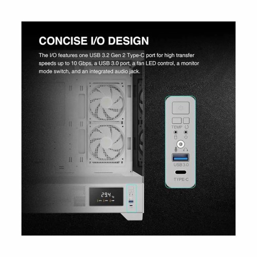 Gamdias ATLAS M1 WH ARGB Mid Tower ATX Gaming Desktop Case