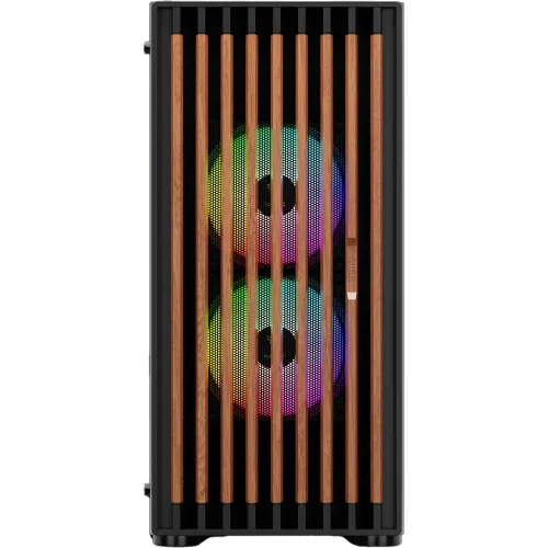 Gamdias AURA GC4 Real Walnut Wood Mesh ARGB Mid-Tower ATX Gaming Casing