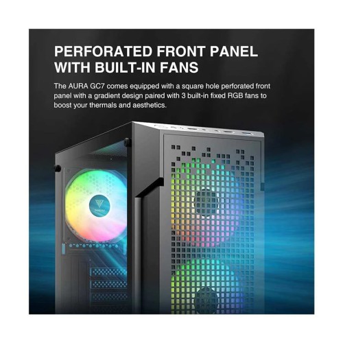 Gamdias AURA GC7 RGB ATX Mid-Tower Gaming Casing With 450W PSU