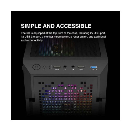 Gamdias AURA GC7 RGB ATX Mid-Tower Gaming Casing With 450W PSU