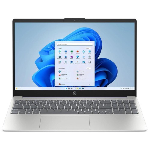 HP 15-FD0131WM 13th Gen Core-I3 1.20-4.40 GHz 8GB RAM 256GB SSD 15.6” HD Led Display laptop (Natural silver)