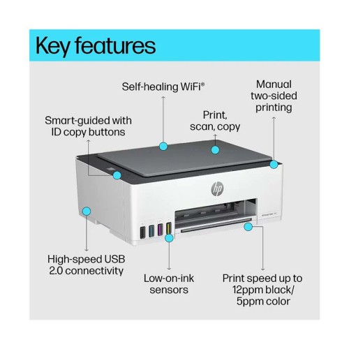 HP Smart Tank 580 Multifunction Wi-Fi All-in-One Color Ink Printer