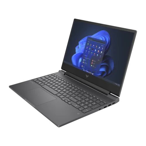 HP Victus Gaming 15-fa1249TX Core i5 13th Gen RTX 2050 4GB Graphics 15.6" FHD 8GB DDR4 512GB SSD Official Gaming Laptop (Mica silver, black chrome logo)