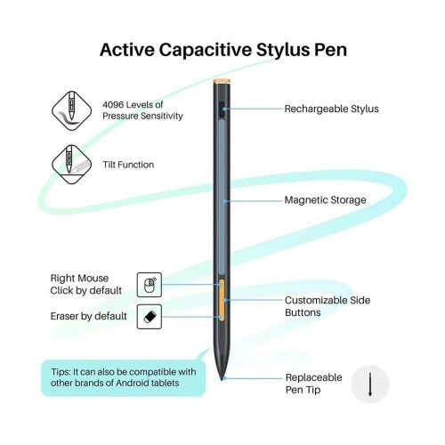 Huion KT1001 Kamvas Slate 10 10.1 Inch Digital Pen Display Android Graphics Tablet