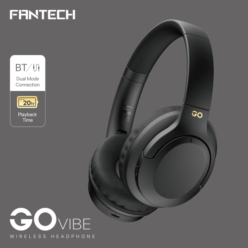 Fantech WH05 GO VIBE BLUETOOTH HEADPHONE Black White and Pink