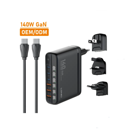 LDNIO A6140C 140W Fast Charging 6 USB Ports LED Display