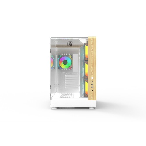 MONARCH AQUA X7 ARGB ATX Desktop Gaming Case (White)