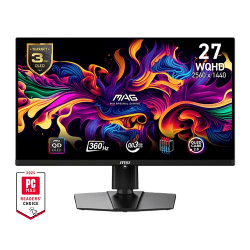 MSI MAG 271QPX QD-OLED 26.5" 360Hz WQHD Gaming Monitor