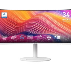 MSI Modern MD342CQPW 34" UWQHD 120Hz VA Curved Gaming Monitor