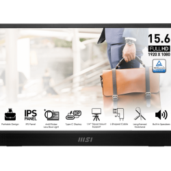 MSI PRO MP161 E2 Portable & Ultra-slim Business Monitor