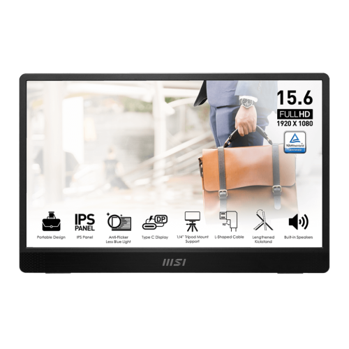 MSI PRO MP161 E2 Portable & Ultra-slim Business Monitor