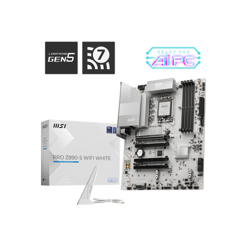 MSI PRO Z890-S WIFI WHITE LGA 1851 ATX Motherboard
