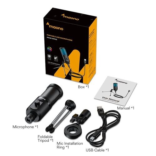 Maono AU-PM461TR 192Khz/24Bit Podcast Condenser Microphone