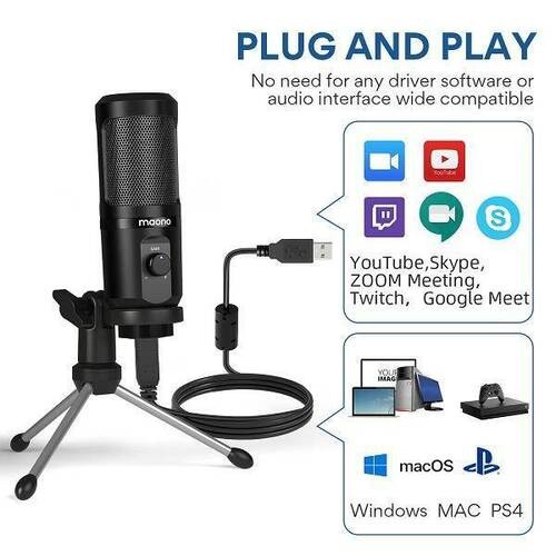 Maono AU-PM461TR 192Khz/24Bit Podcast Condenser Microphone