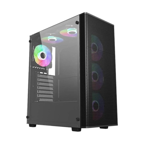 MaxGreen PS195-15 Mid-Tower ATX Gaming Case With 4x ARGB Fan