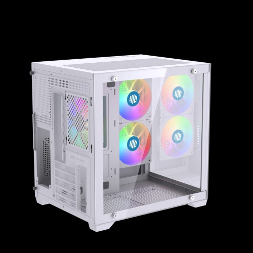 Maxcool Inferno MC5 Micro ATX Gaming Computer Case (White)