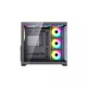 Maxcool PANDA MC7 Mid-Tower ATX Gaming Black Computer Case With 7 Infinity ARGB Fans