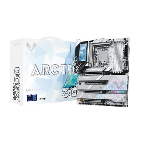 Maxsun iCraft Z890 Arctic (Wi-Fi 7) DDR5 LGA1851 ATX Motherboard White