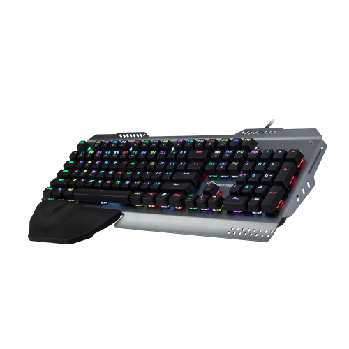 MeeTion MT-MK20 Full Key Anti-Ghosting Metal Mechanical Gaming Keyboard (Grey)