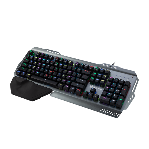 MeeTion MT-MK20 Full Key Anti-Ghosting Metal Mechanical Gaming Keyboard (Grey)