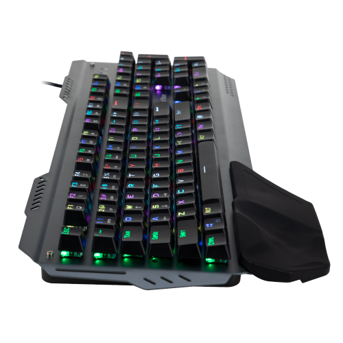 MeeTion MT-MK20 Full Key Anti-Ghosting Metal Mechanical Gaming Keyboard (Grey)