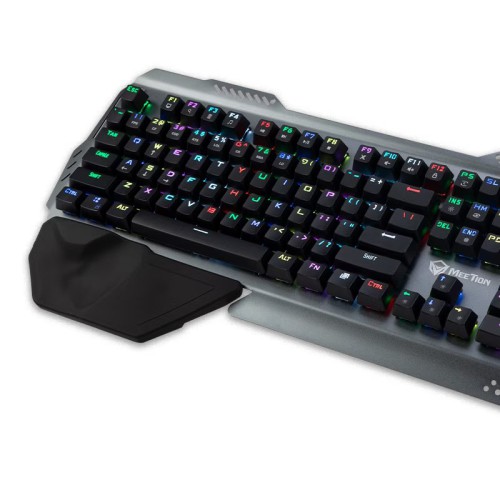 MeeTion MT-MK20 Full Key Anti-Ghosting Metal Mechanical Gaming Keyboard (Grey)