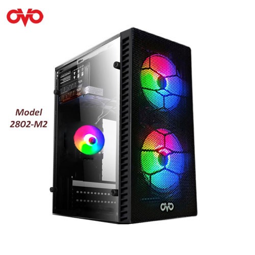 OVO 2802 MID TOWER RGB GAMING CASE
