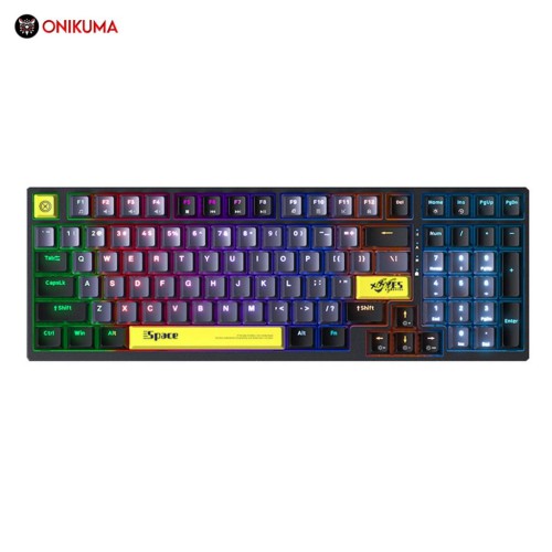 Onikuma G38 RGB Three-Color Gaming Mechanical Keyboard