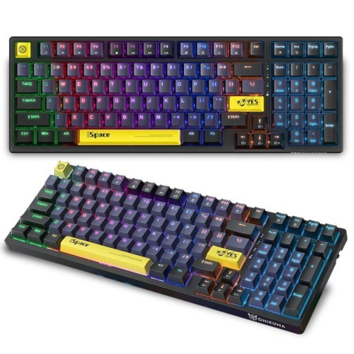Onikuma G38 RGB Three-Color Gaming Mechanical Keyboard