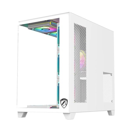 PC Power ICEBERG V3 10 Fans Mid Tower Gaming Casing (White)