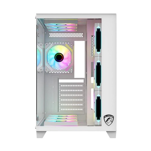 PC Power ICEBERG V3 10 Fans Mid Tower Gaming Casing (White)