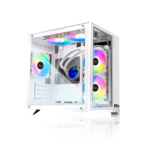 PC Power ICE CUBE White Desktop Gaming Casing