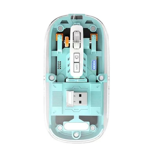 Pc Power PGM-P4 RGB Wireless (Dual Mode) Transparent Mouse